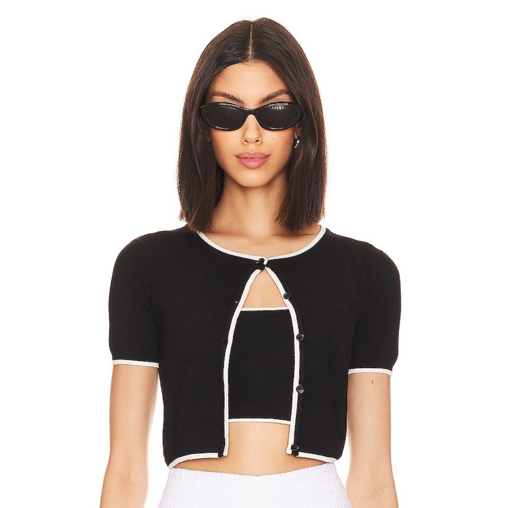 NWT MAJORELLE AMY CARDI SET in Black a